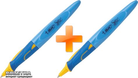 Набор обучающих автоматических шариковых ручек 2 шт BIC Kids Синий ...