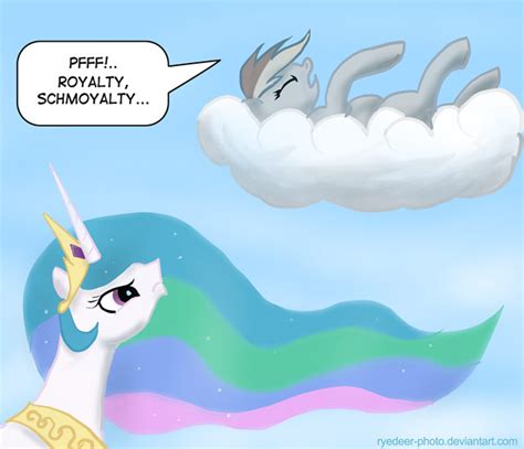 Princess Celestia And Rainbow Dash Drawn By Ryedeer Photo Bronibooru