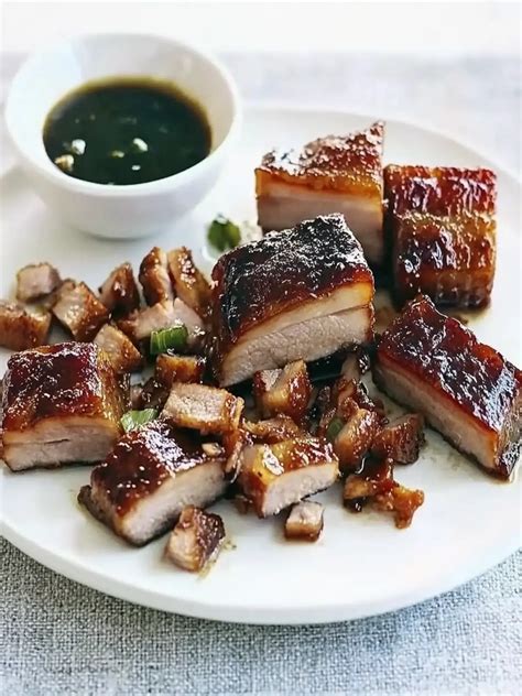Crisp Chinese Pork Belly with Irresistible Dipping Sauce - Recipes by