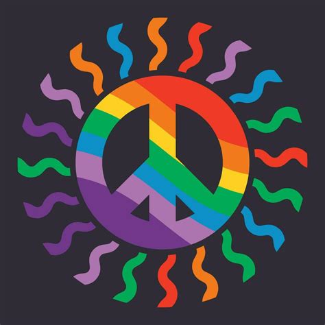 Colorful symbol of peace 26176630 Vector Art at Vecteezy