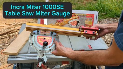 Incra Miter 100SE Table Saw Miter Gauge Basic Use And Review YouTube