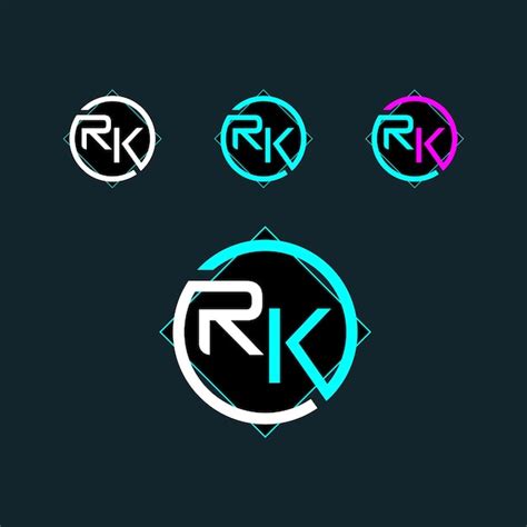 Premium Vector Letter Rk Or Kr Logo Design With Modern Shape