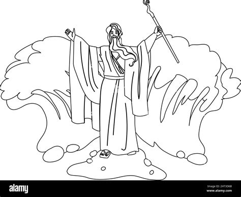 Moses Dibujo De Agua Imágenes Recortadas De Stock Alamy