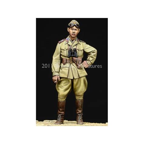 Ww Italian Afv Officer Alpine Miniatures Me Maquette Char Promo