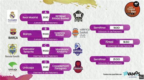 Copa Del Rey Baloncesto Partidos Cruces Calendario Y Horarios