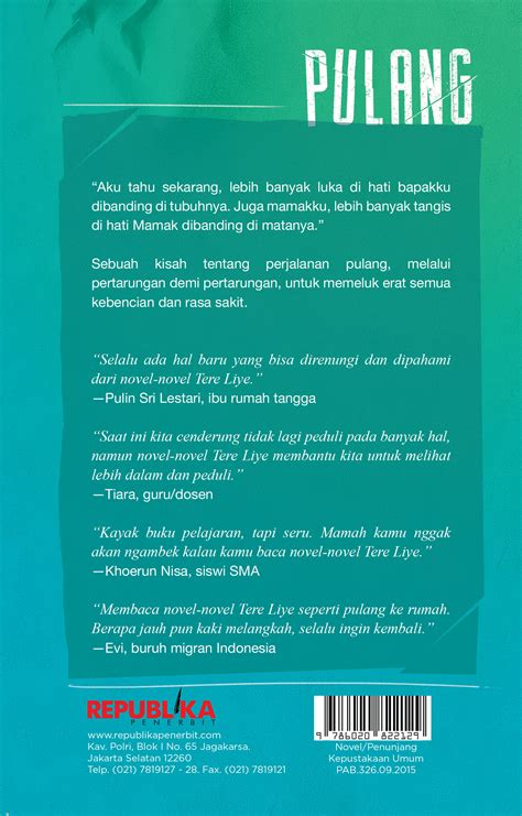 Sinopsis Novel Pulang Karya Tere Liye Beinyu