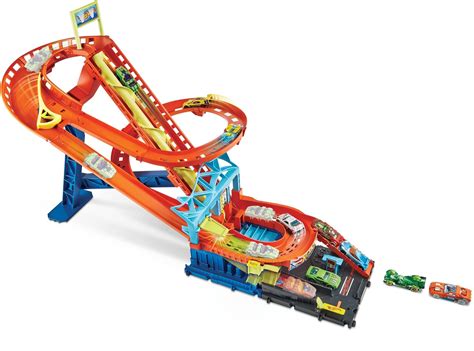 Autópálya játék Hot Wheels City Motoros hullámvasút Toptap hu