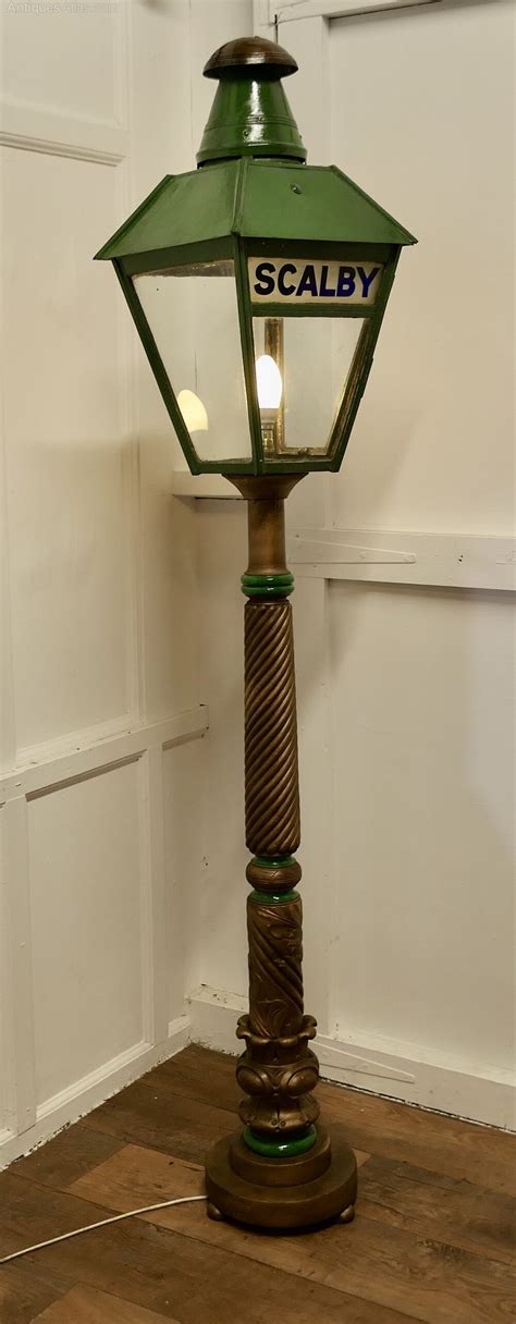 Antiques Atlas Floor Lamp Lantern From Scalby Station N E R Set