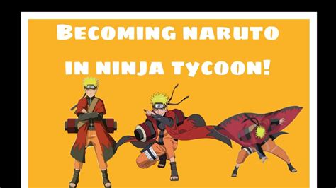 Becoming Naruto In Ninja Tycoon Roblox YouTube