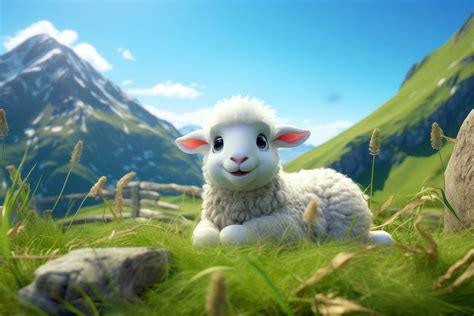 Sheep eating grass sheep landscape | Premium Photo Illustration - rawpixel