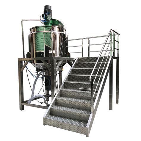 Stainless Steel Liquid Mixing Tank With Agitator Electric Heating