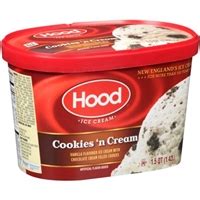 Hood Ice Cream Cookies 'n Cream Allergy and Ingredient Information