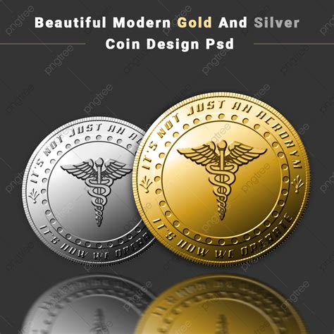 Gold And Silver Coin Design Template Download on Pngtree