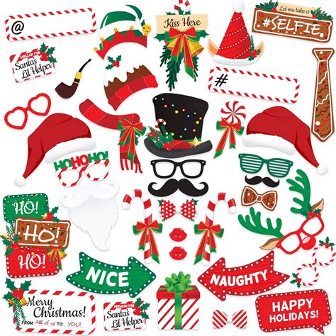 Amazon Christmas Photo Booth Props Pc Artist Rendered