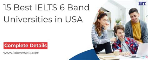 Top 15 Ielts 6 Band Accepted Universities In Usa 2023