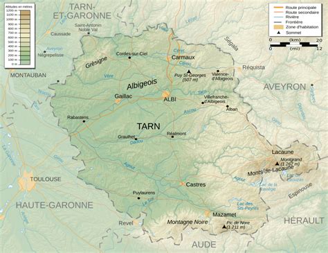 Image: Tarn topographic map-fr