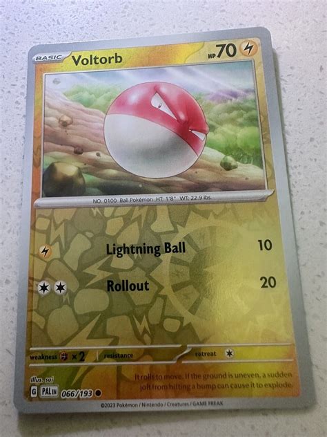 Pokémon TCG Voltorb Scarlet Violet Paldea Evolved 066 193 Reverse