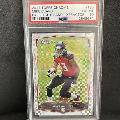 Topps Chrome Mike Evans Rc Rookie Xfractor Psa Bucs Ebay