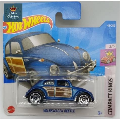 Hot Wheels Volkswagen Beetle HCV Fusca Azul Shopee Brasil