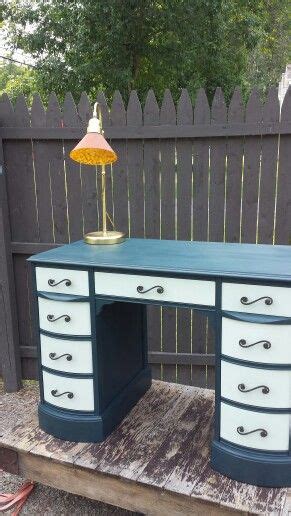 Two Toned Chalk Paint Desk Painted Desk Chalk Paint Desk Furniture