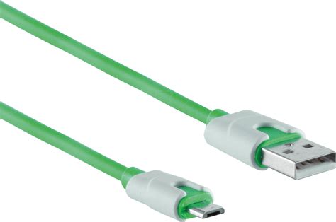 SHVP BS1450003: USB-A-Stecker auf USB Micro B Stecker, grün, 0,3m bei ...
