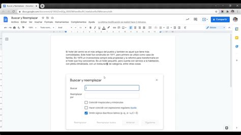 C Mo Buscar Y Reemplazar Palabras En Documentos Google Youtube