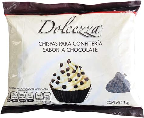 Dolcezza Chocolate En Chispas Semiamargo Para Confiteria 1 Kg