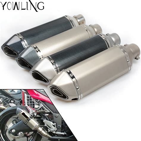 36mm 51mm Universal Motorcycle Exhaust Scooter Muffler Motorbike For Honda Cb599cb600 Hornet