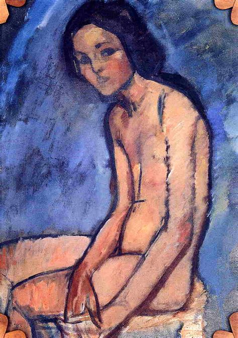 Seated Nude 1909 Painting Amedeo Modigliani Oil Paintings