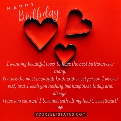 Heartfelt Happy Birthday Wishes To My Love | Romantic, Cute, Advance ...