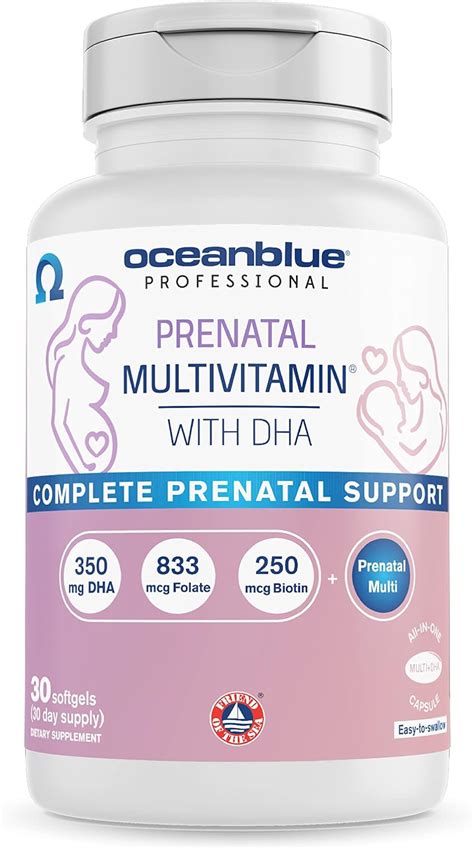 Amazon Oceanblue Prenatal Multivitamin With Omega 3 DHA Fish Oil