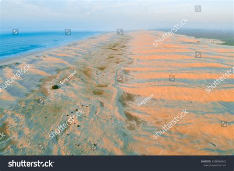 Stockton Beach Sand Dunes Sunrise Aerial Stock Photo 1336068542 ...