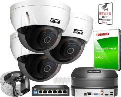 Zestaw Do Monitoringu Bcs System Monitoringu 3X Kamera Wandaloodporna