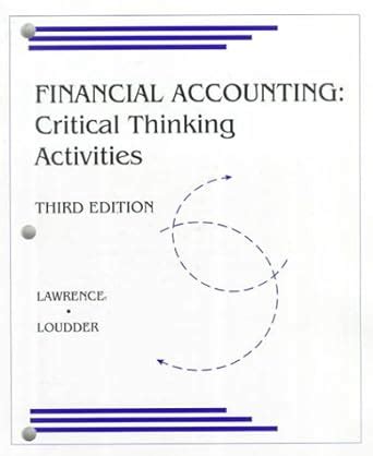 buy financial accounting critical thinking activities book