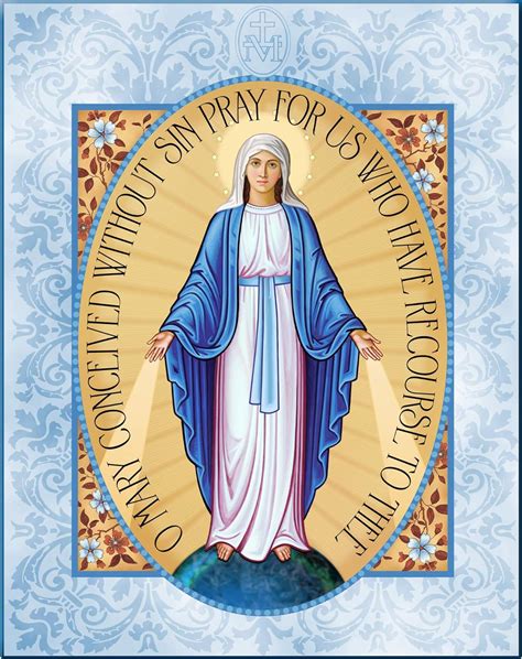 Buy Monastery Icons Miraculous Medal Of The Virgin Mary Mounted Plaque