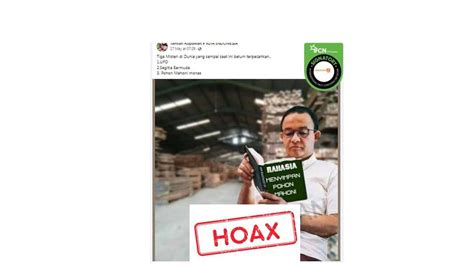 Cek Fakta Hoaks Foto Anies Baswedan Membaca Buku Berjudul Rahasia