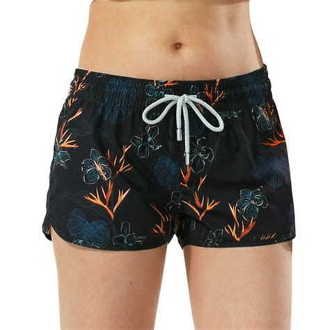 Surf Cuz Womens Swim Board Short Quick Dry Drawstring Swimsuit Bottoms