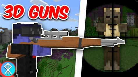 3D Minecraft Bedrock GUNS Addon Araths Guns YouTube