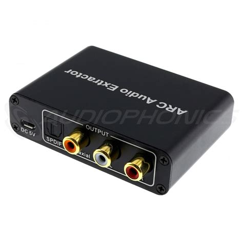 Extracteur HDMI ARC Vers SPDIF Coaxial Optique RCA Jack 3 5mm DTS Dolby