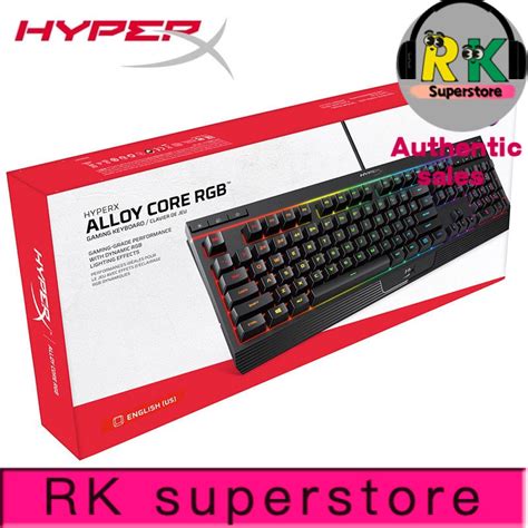 Original HyperX Alloy Core RGB Membrane Gaming Keyboard Metal panel ...