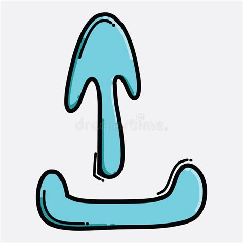 Upload Color Vector Icon Drawing Sketch Illustration Hand Drawn Line