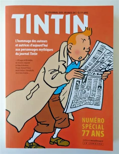 Le Journal De Tintin Sp Cial Ans Moulinsart Dit