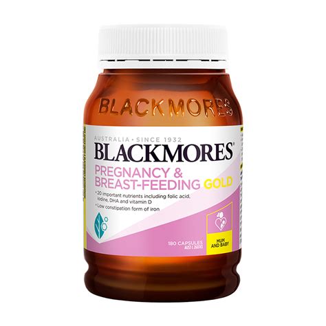 Vitamin tổng hợp blackmores pregnancy and breastfeeding gold 180 viên