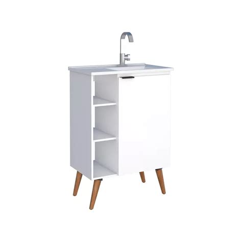 Vanitory Mueble Colgante Baño Cms Madera Bacha Gris Nude HIDRO SAN