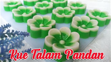 Kue Talam Pandan Tepung Beras Super Lembut Dan Legit Youtube