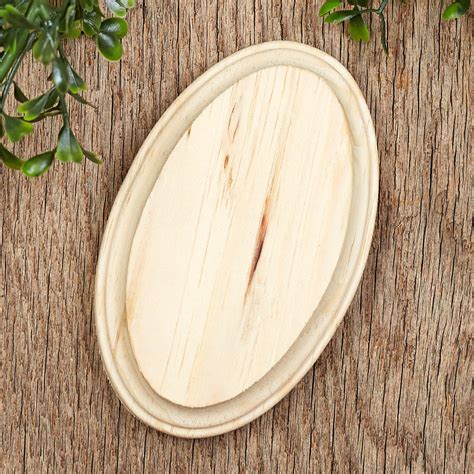 Unfinished Wood Oval Beveled Edge Plaque Wooden Plaques And Signs