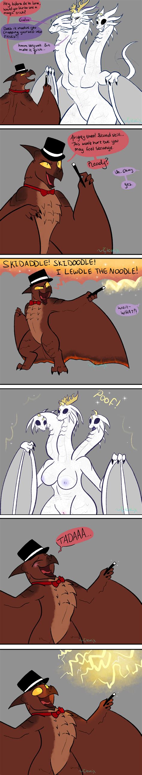 Rule 34 Absurd Res Anthro Blush Breasts Clevzx Comic Dragon Dragoness Embarrassed Embarrassed