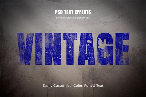 Efecto De Texto Grunge Archivo Psd Premium