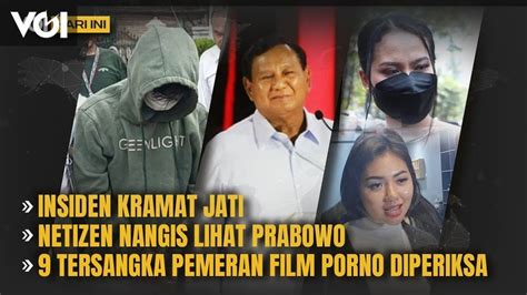 Video Voi Today Kramat Jati Incident Netizens Tangisi Prabowo