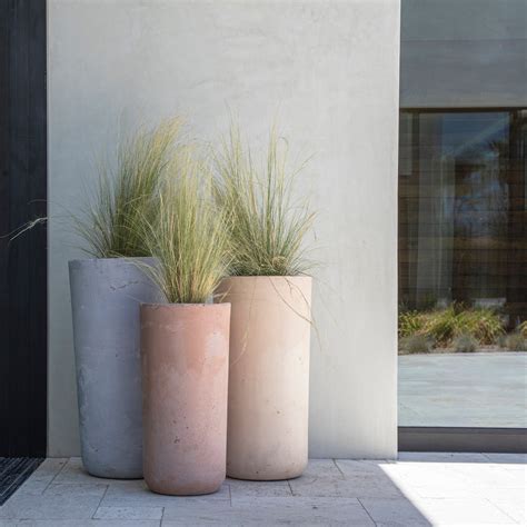 Large Concrete Planters, Indoor/outdoor, Colorful Pot, Small, Medium, Large, Round Design, 17 ...